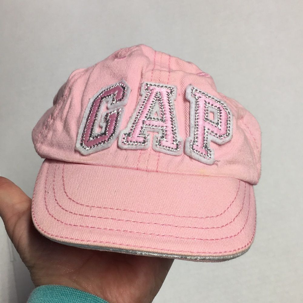 GAP Pink Embroidered Logo Baseball Cap